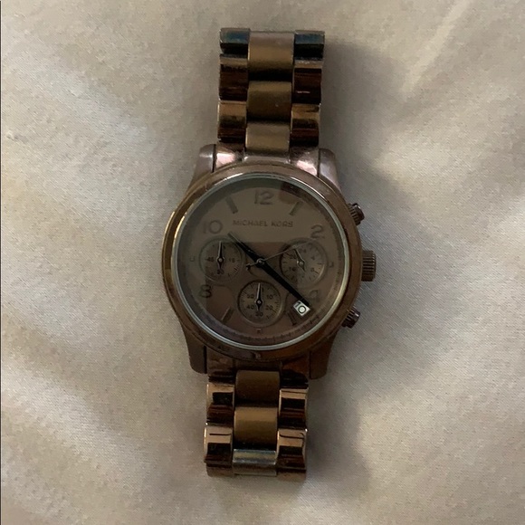 Chocolate Brown Michael Kors Watch - Picture 1 of 3